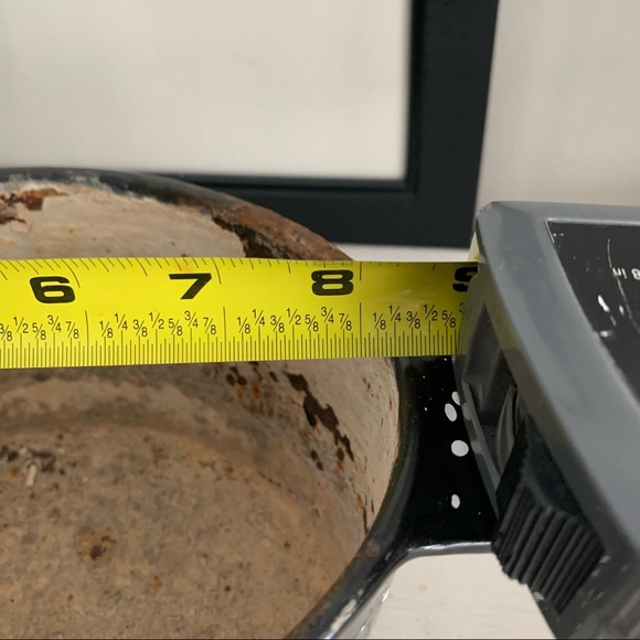 ✨Antique✨Lattice Cast Iron Enamel Splatter Design✨Hearth Fireplace Steamer - Picture 9 of 10